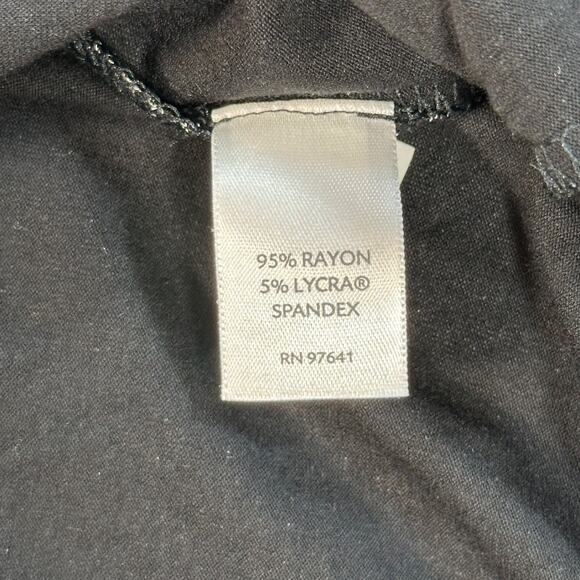 J.jill Wearever Collection Tunic Tank Top Women's Small Stretch Black/Gray Print - Picture 9 of 9